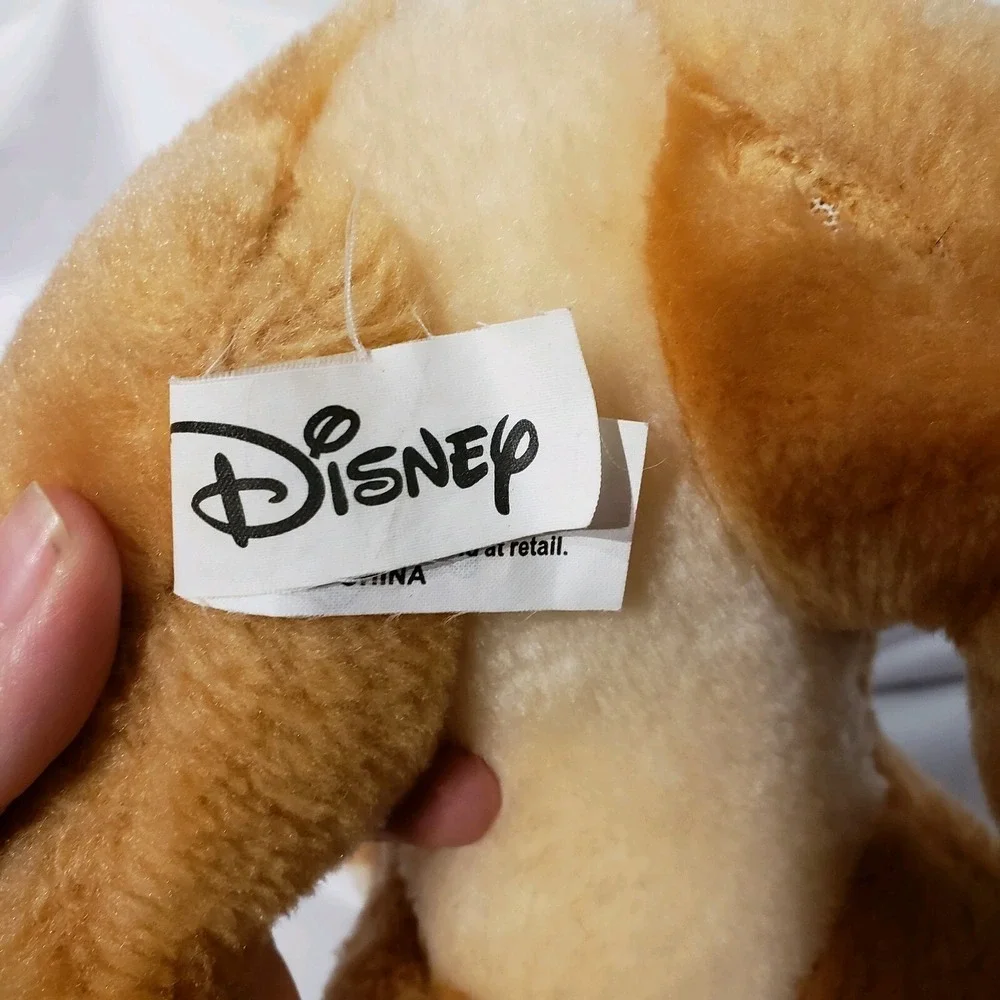 disney bambi stuffed animal deer plush toy vintage‎ laying down